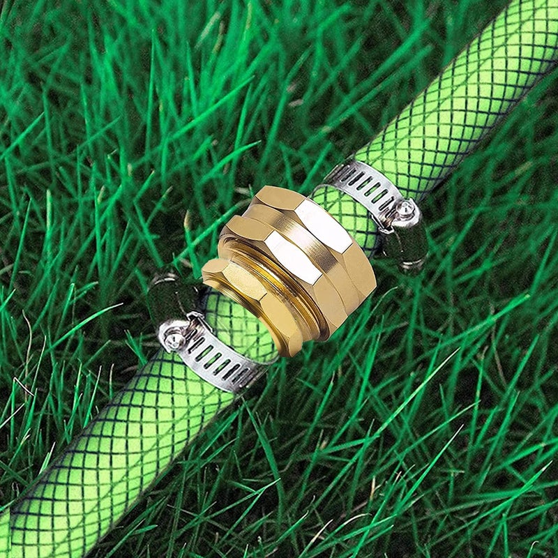 Hourleey Garden Hose Repair Connector with Clamps, Fit for 3/4" or 5/8" Garden Hose Fitting, 2 Set - Image 5